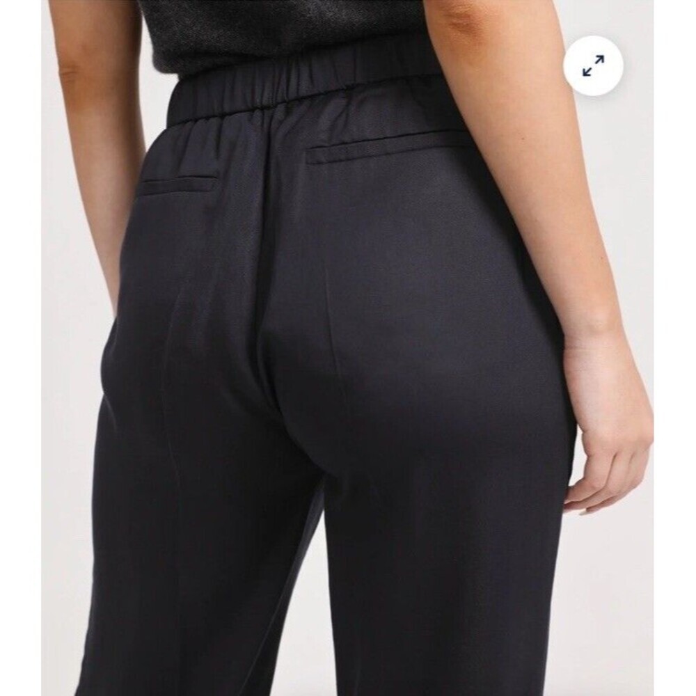 NWT Grana Size Large Black Tencel Side Slit Pants - Picture 4 of 16